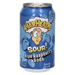 Warheads Sour Blue Raspberry Soda 330ml Kwaśny napój gazowany o smaku niebieskiej maliny
