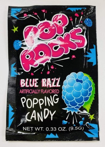 Pop Rocks Blue Razz Popping Candy 9,5g Strzelające cukierki o smaku niebieskiej maliny