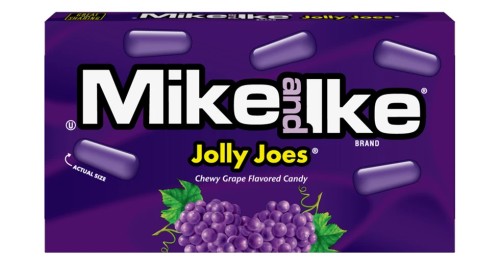 Mike and Ike Jolly Joes 120g Cukierki o smaku winogronowym