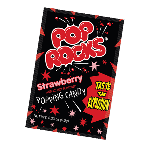 Pop Rocks Strawberry Popping Candy 9,5g Strzelające cukierki o smaku truskawkowym