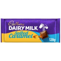 Czekolada Cadbury Dairy Milk Salted Caramel 120g Czekolada mleczna Cadbury z nadzieniem o smaku słonego karmelu