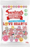 Swizzels Love Hearts 127g Cukierki musujące "serduszka" o smaku owocowym