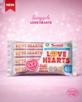 Swizzels Love Hearts 4 Pack 105g Cukierki musujące "serduszka" o smaku owocowym