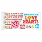 Swizzels Love Hearts 4 Pack 105g Cukierki musujące "serduszka" o smaku owocowym