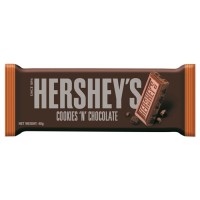 Hershey's Cookies 'N' Chocolate 40g Batonik o smaku czekolady mlecznej z kawałkami ciasteczek
