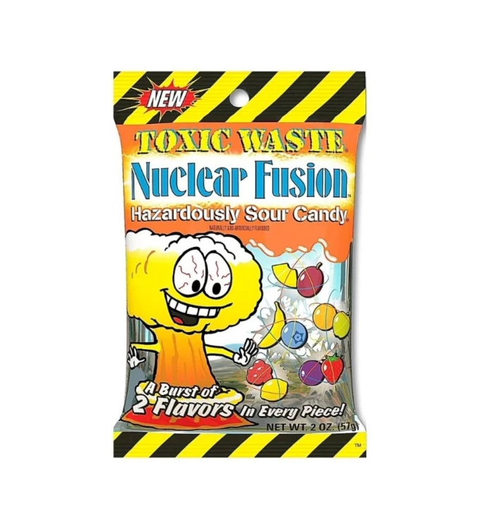 Toxic Waste Nuclear Fusion Sour Candy 57g Kwaśne cukierki o smaku owocowym
