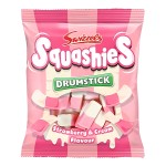 Swizzels Squashies Drumstick Strawberry & Cream 120g Żelki piankowe o smaku truskawkowo- śmietankowym