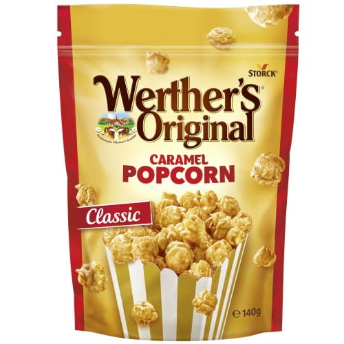 Werther's Original Caramel Popcorn Classic 140g Popcorn o smaku śmietankowo- karmelowym