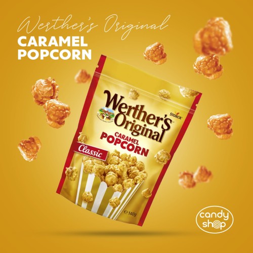 Werther's Original Caramel Popcorn Classic 140g Popcorn o smaku śmietankowo- karmelowym