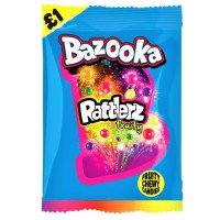 Bazooka Rattlerz Fruity Chewy Candies 100g Cukierki do żucia w chrupiącej skorupce o smaku owocowym