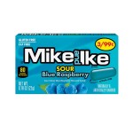 Mike and Ike Sour Blue Raspberry 22g Kwaśne cukierki o smaku niebieskiej maliny