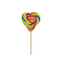 Lizak "Serce" 50g o smaku tutti frutti