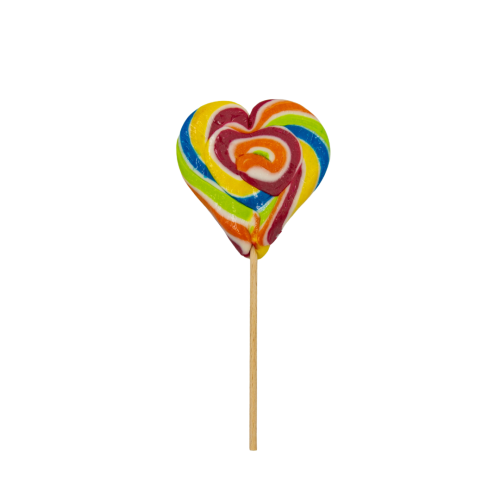 Lizak "Serce" 50g o smaku tutti frutti