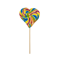 Lizak "Serce" 100g o smaku tutti frutti
