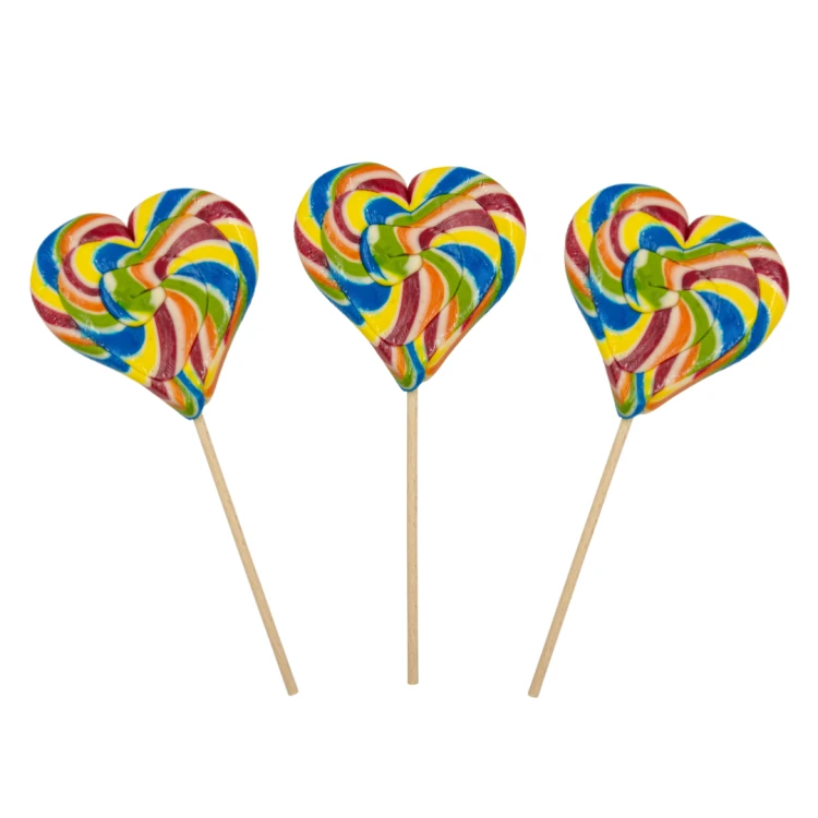 Lizak "Serce" 100g o smaku tutti frutti