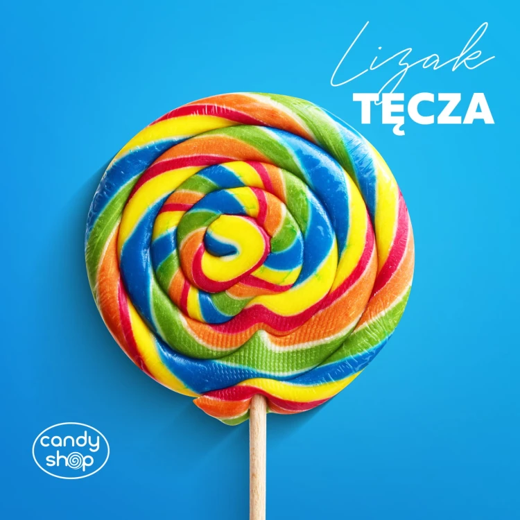 Lizak "Tęcza" 100g o smaku tutti frutti