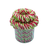 Lizak "Laska Świąteczna" 28g 20cm 75szt. o smaku jabłkowym display