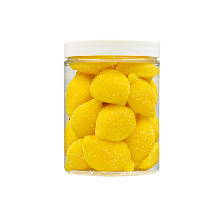 Żelki "Piankowe Cytrynki" w cukrze 1kg o smaku cytrynowym