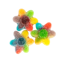 Żelki "Kwiatki Multicolor w cukrze" 1kg o smaku owocowym