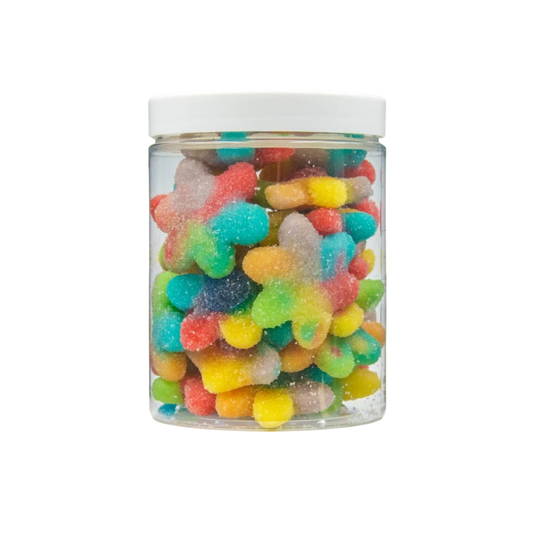 Żelki "Kwiatki Multicolor w cukrze" 1kg o smaku owocowym
