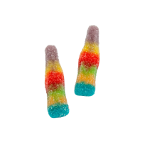 Żelki "Butelki Multicolor" w cukrze  1kg o smaku owocowym