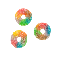 Żelki "Koła Multicolor" w cukrze 1kg o smaku owocowym