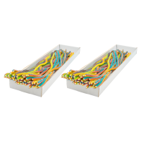 Zestaw 2x Kwaśne Żelki "Mega Kable Mega Żele Kwaśny Multicolor" 3,2kg 40szt. o smaku owocowym