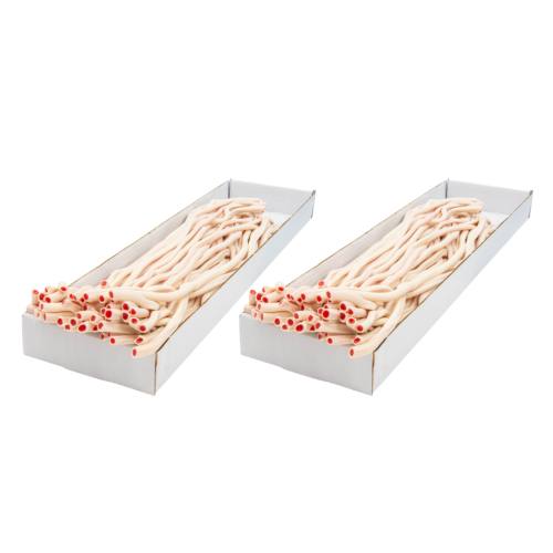 Zestaw 2x Żelki "Mega Kable Mega Żele Śmietanka z Truskawką" 3,2kg 40szt. o smaku śmietankowo- truskawkowym
