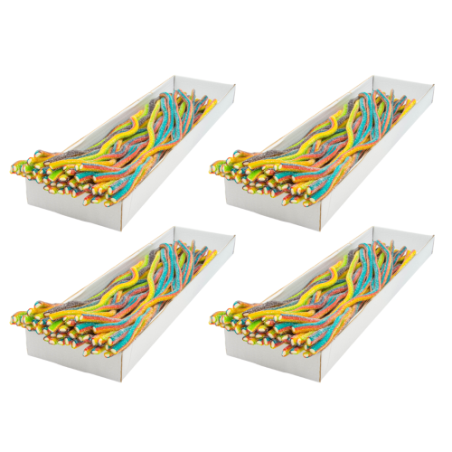 Zestaw 4x Kwaśne Żelki "Mega Kable Mega Żele Kwaśny Multicolor" 3,2kg 40szt. o smaku owocowym