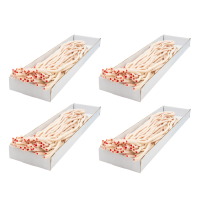 Zestaw 4x Żelki "Mega Kable Mega Żele Śmietanka z Truskawką" 3,2kg 40szt. o smaku śmietankowo- truskawkowym