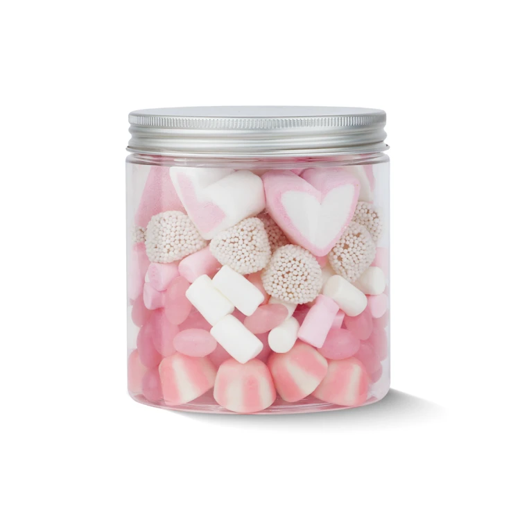 Słoik "Dla Niej - For My Sweet" z Żelkami i Piankami 400g o smaku owocowym 750ml Prezent na Dzień Kobiet