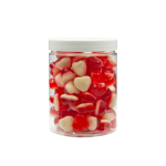 Żelki "Mini Serduszka z Pianką" 200g o smaku truskawkowym