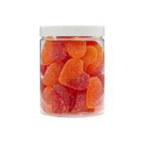 Żelki "Serca" w cukrze 200g o smaku brzoskwiniowym