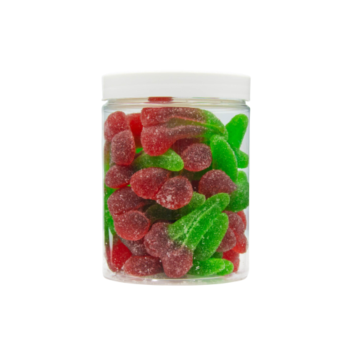 Żelki "Wisienki" w cukrze 200g o smaku wiśniowym