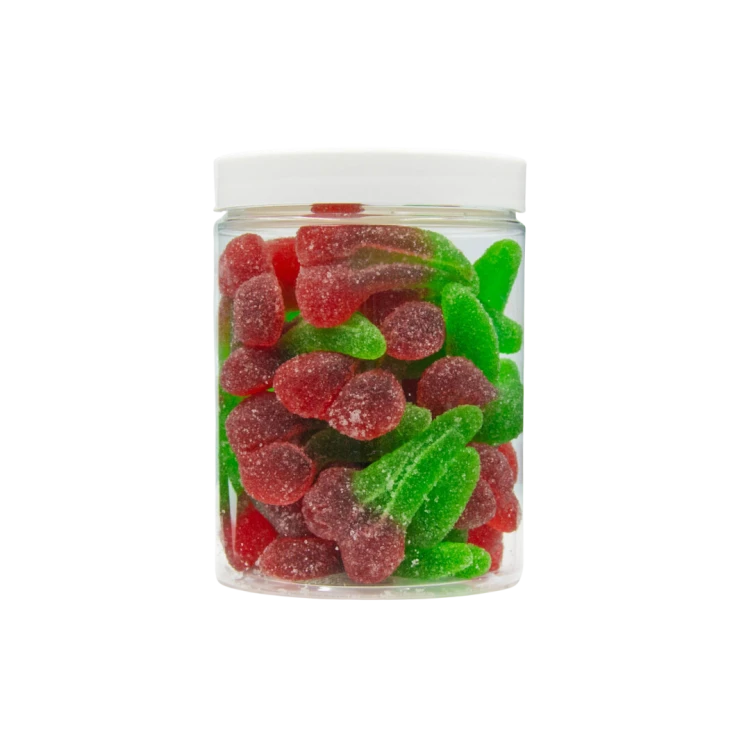 Żelki "Wisienki" w cukrze 200g o smaku wiśniowym
