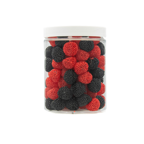 Żelki "Mini Owoce Leśne Malinki Jeżynki" 200g o smaku owocowym