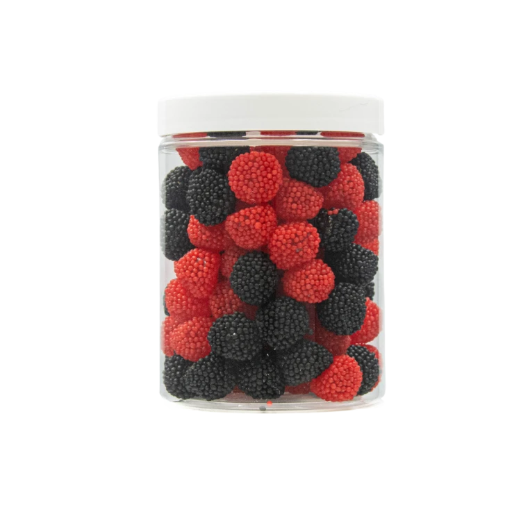 Żelki "Mini Owoce Leśne Malinki Jeżynki" 200g o smaku owocowym