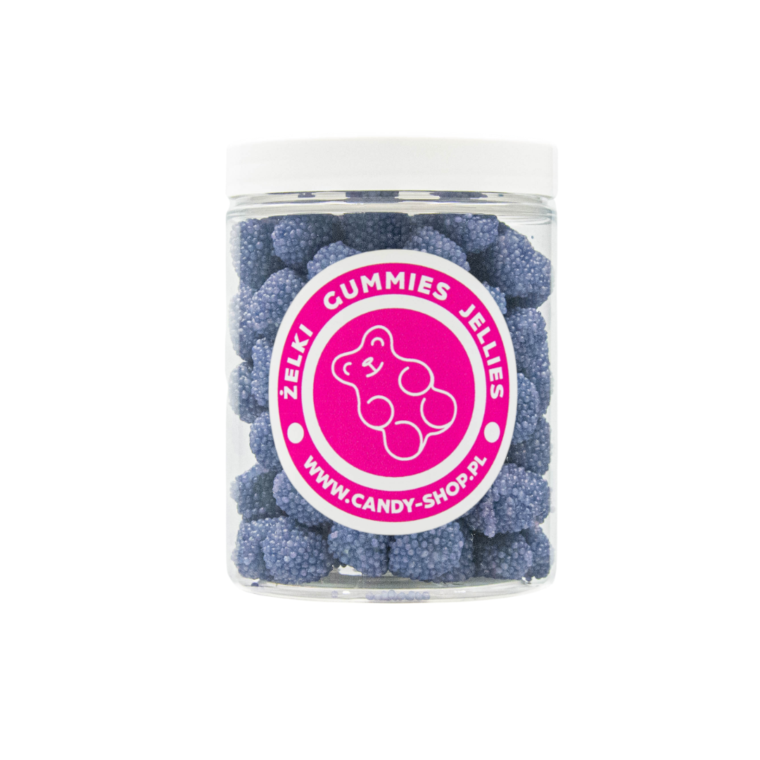 Żelki "Mini Fioletowe Malinki Jeżynki" 200g o smaku owocowym