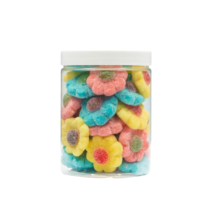 Żelki "Kwiatki Kolorowe" w cukrze 200g o smaku owocowym