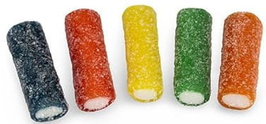 Żelki "Kabelki" w cukrze 200g o smaku owocowym