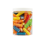 Żelki "Kabelki" w cukrze 200g o smaku owocowym
