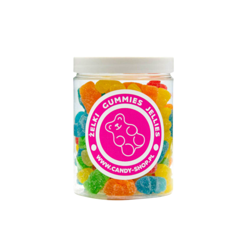 Żelki "Mini Misie" w cukrze 200g o smaku owocowym