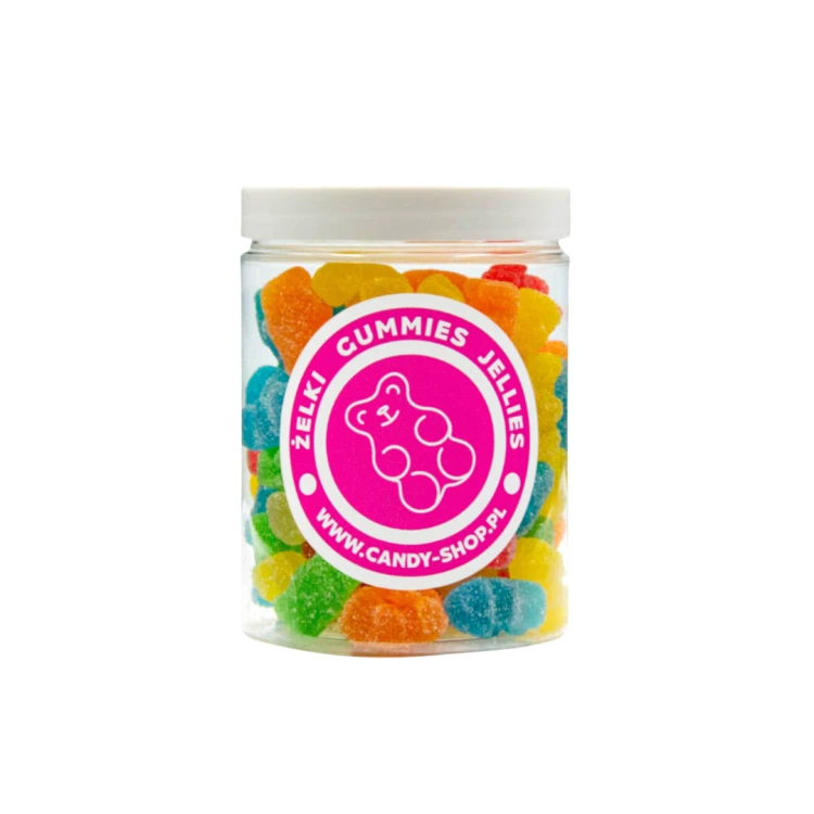 Żelki "Mini Misie" w cukrze 200g o smaku owocowym