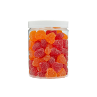Żelki "Mini Serduszka" w cukrze 200g o smaku brzoskwiniowym