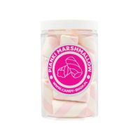 Pianki  "Twist Biało- Różowy" 100g o smaku owocowym