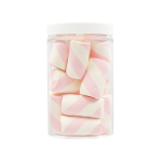 Pianki  "Twist Biało- Różowy" 100g o smaku owocowym
