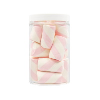 Pianki  "Twist Biało- Różowy" 100g o smaku owocowym