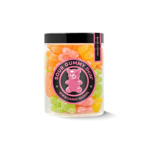 Żelki EKSTRA Kwaśne "Misie - Sour Edition" w cukrze 200g o smaku owocowym