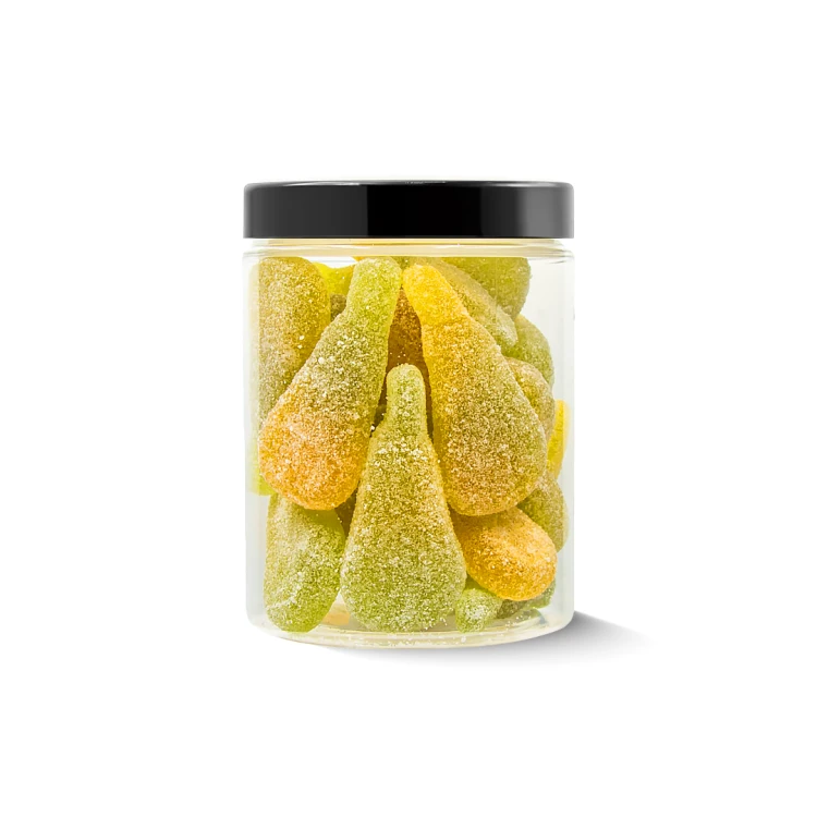 Żelki EKSTRA Kwaśne "Gruszki - Sour Edition" w cukrze 200g o smaku gruszkowym