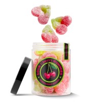 Żelki EKSTRA Kwaśne "Wiśnie - Sour Edition" w cukrze 200g o smaku wiśniowym